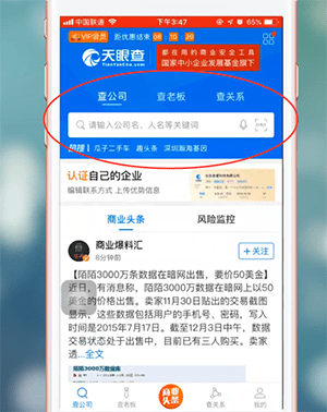 天眼查app中将数据导出的具体操作方法-天极下载