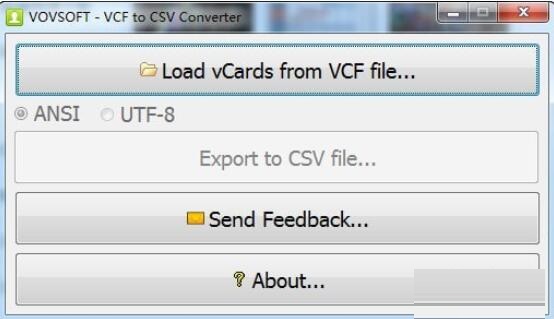 VCF to CSV Converter
