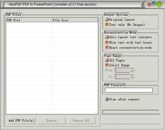 VeryPDF PDF to PowerPoint Converterͼ1