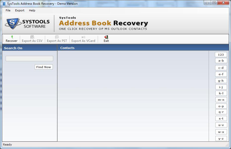 SysTools Address Book Recoveryͼ1