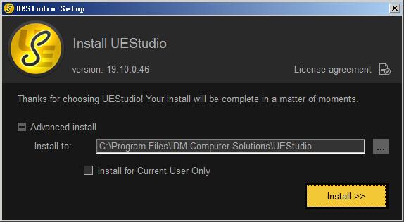IDM UEStudio 19(ue編輯器) v19.20.0.42中文免費版