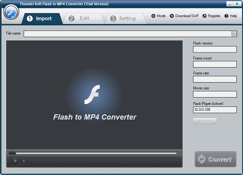 ThunderSoft Flash to MP4 Converterwindowsͻ˽ͼ