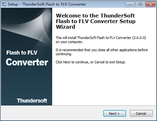 ThunderSoft Flash to FLV Converterͼ1