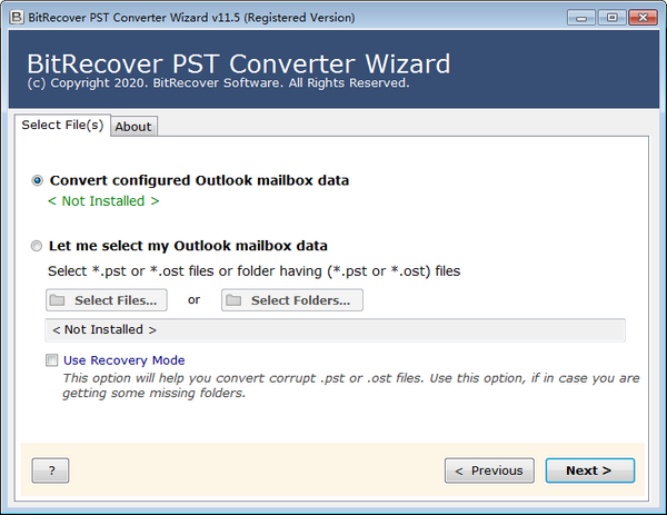 BitRecover PST Converter Wizardͼ1