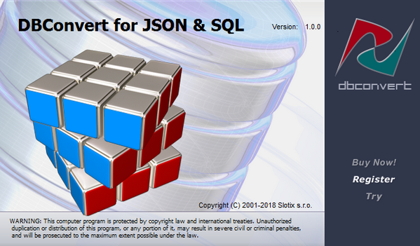 DBConvert for JSON and SQLͼ1