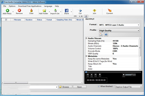 Free Audio Converter 4dotͼ1