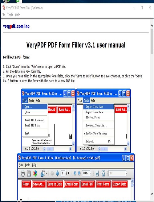 「VeryPDF PDF Form Filler软件图集|windows客户端截图欣赏」VeryPDF PDF Form Filler官方最 ...