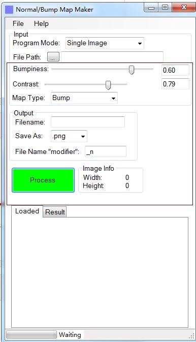 凹凸贴图制作工具(normal/bump map maker) v1.0免费版