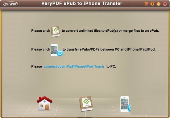 VeryPDF ePub to iPhone Transferͼ1