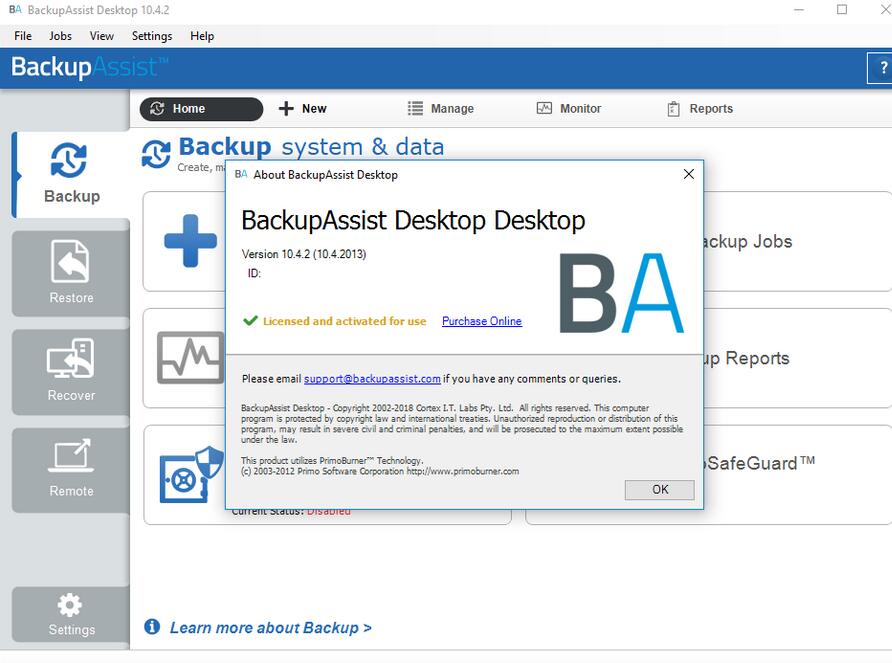 BackupAssist Desktopv10.5.0