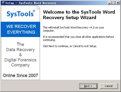 SysTools Word Recovery(wordļ޸) v4.0.0.0Ѱ