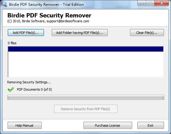 Birdie PDF Security Removerͼ1