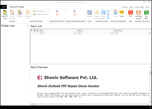 Shoviv Outlook PST Repairͼ1