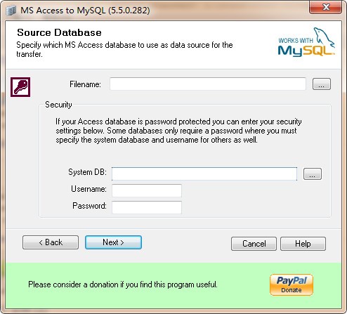 Bullzip MS Access To MySQLͼ1