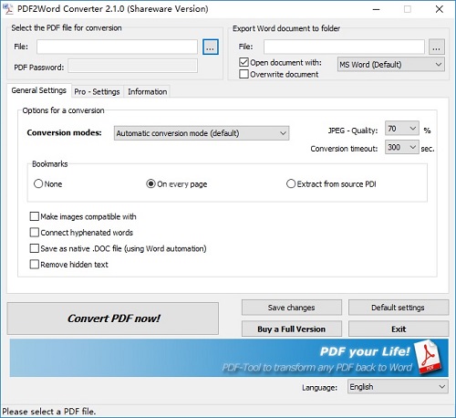 bioPDF PDF2Word Converterͼ1