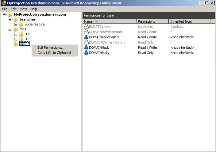 VisualSVN Repository Configuratorͼ1