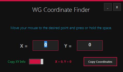 WG Coordinate Finderwindowsͻ˽ͼ