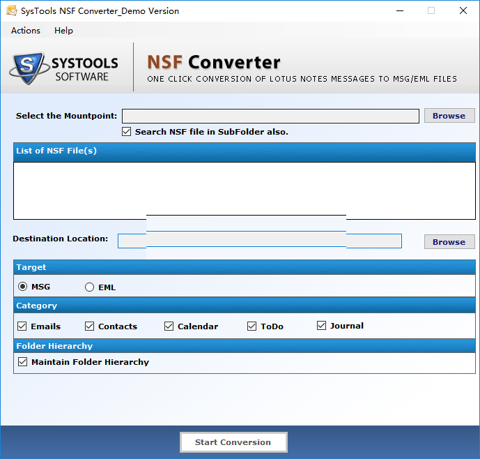 SysTools NSF Converterͼ1