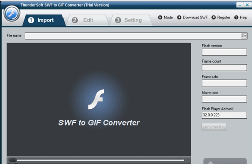 ThunderSoft SWF to GIF Converterͼ1