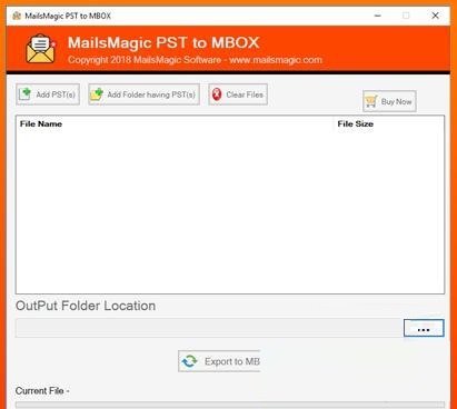 MailsMagic PST to MBOX Converterͼ1