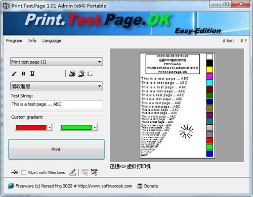 free for mac download Print.Test.Page.OK 3.01