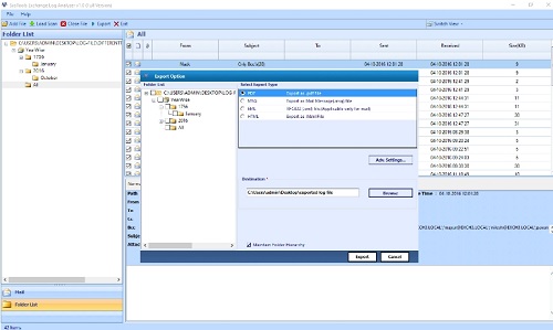 SysTools Exchange Log Analyzerͼ1