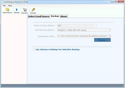 Email Backup Wizardͼ1