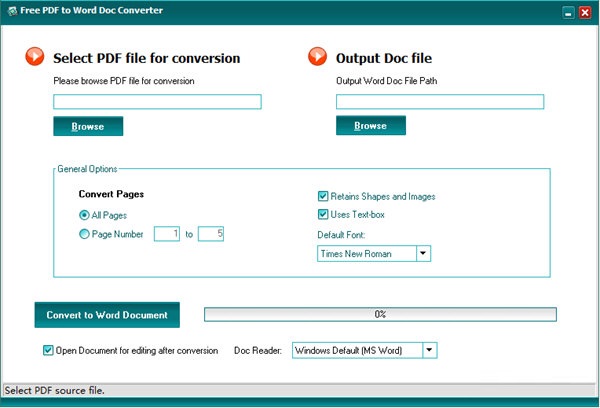 Free PDF to Word Doc Converterͼ1