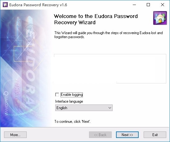 Eudora Password Recoverywindowsͻ˽ͼ