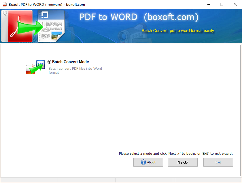 Boxoft PDF to Wordͼ1