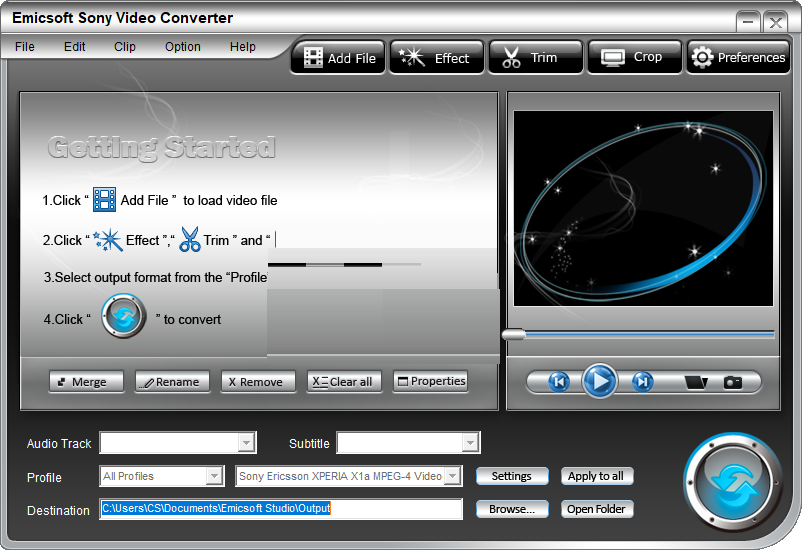 Emicsoft Sony Video Converterͼ1