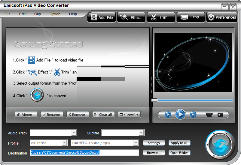 Emicsoft iPad Video Converterͼ1