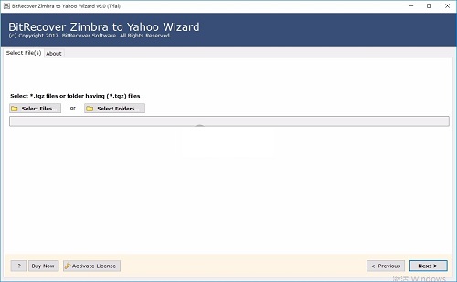 BitRecover Zimbra to Yahoo Wizardͼ1