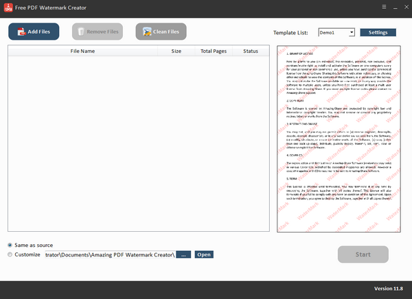 Free PDF Watermark Creatorͼ1