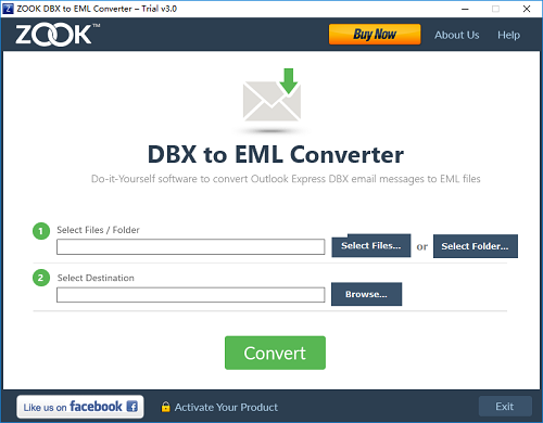 ZOOK DBX to EML Converterͼ1