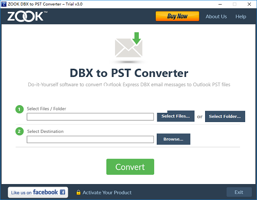 ZOOK DBX to PST Converterͼ1